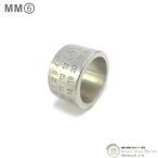 メゾン マルジェラ （Maison Margiela） MM6 Numeric Minimal Signature リング ワイド 指輪 サイズ2 シルバー SM7UQ0045（新品）