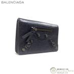  Balenciaga (BALENCIAGA) Classic The * City футляр для карточек футляр для визитных карточек складывающийся пополам карта держатель 310703 черный ( б/у )