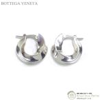 ボッテガ ヴェネタ (BOTTEGA VENETA) ツイスト フープ ピアス シルバー925 775172(新品)