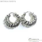 ボッテガ ヴェネタ (BOTTEGA VENETA) スパイラル ノット フープ ピアス スターリングシルバー Ag925 両耳用 シルバー(中古)