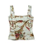 クリスチャンディオール (Christian Dior) ウール カシミア シルク ノースリーブトップス 38 ボタニカル ウエア(中古)