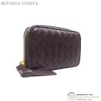 ショッピングヴェネタ ボッテガ ヴェネタ （BOTTEGA VENETA） イントレチャート コインパース ラウンドファスナー 小銭入れ コインケース ブラウン（中古）