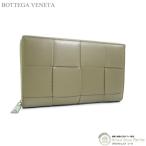 ボッテガ ヴェネタ (BOTTEGA VENETA) マキシ カセット ウォレット ラウンドファスナー 長財布 649607 カーキ メンズ(新品)