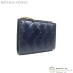 ボッテガ ヴェネタ (BOTTEGA VENETA) イントレチャート スモール 二つ折り ファスナーウォレット 財布 742330 スペース(新品)