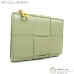 ショッピングヴェネタ ボッテガ ヴェネタ （BOTTEGA VENETA） マキシイントレ カセット スモール 二つ折り ウォレット 財布 742698 トラバーチン（新品）
