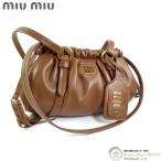 ミュウミュウ (MIUMIU) ジョワ 2006 ナッパレザー ミニ ショルダー バッグ 5BP089 GOGNAC(新品)