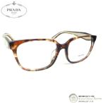 プラダ （PRADA） メガネフレーム  PR17Z-F ピンクベージ×ブラウン（中古）