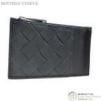 ショッピングボッテガ ボッテガ ヴェネタ （BOTTEGA VENETA） イントレチャート ファスナー付き カードケース コインケース 679802 ブラック（未使用品）中古