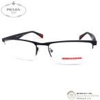 プラダ （PRADA） プラダスポーツ リネア・ロッサ スクエア ラバー メガネフレーム 眼鏡 VPS52F ブラック（中古）