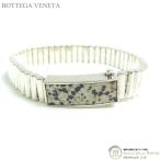 ボッテガ ヴェネタ （BOTTEGA VENETA） シルバー ブレスレット ダルメシアン Ag925 Mサイズ シルバー メンズ（中古）