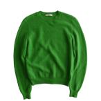 セリーヌ （CELINE） バイアス ウール ニット セーター クルーネック S グリーン 2 3Y77 フィービー期 ウェア（中古）