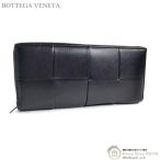 ショッピングボッテガ ボッテガ ヴェネタ （BOTTEGA VENETA） マキシイントレ カセット スリム ジップアラウンド 長財布 708612 ブラック メンズ（中古）