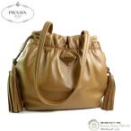 ショッピングプラダ プラダ （PRADA） ナッパレザー 巾着 ショルダーバッグ 肩掛け 1BG541 CARAMEL（新品）