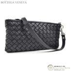 ボッテガ ヴェネタ （BOTTEGA VENETA） イントレチャート ミニ ショルダーバッグ ブラック（新品同様）中古