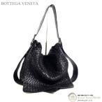 ショッピングボッテガヴェネタ ボッテガ ヴェネタ （BOTTEGA VENETA） イントレチャート ショルダーバッグ ブラック（中古）