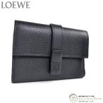 ショッピングロエベ ロエベ （LOEWE） スモール バーティカル ウォレット 三つ折り コンパクト 財布 C660S86X01 ブラック（中古）