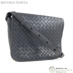 ショッピングヴェネタ ボッテガ ヴェネタ （BOTTEGA VENETA） イントレチャート 斜め掛け ショルダーバック グレー（中古）