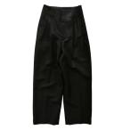 ショッピングセリーヌ セリーヌ （CELINE） ウール タック ワイド スラックス パンツ 36 ブラック 2P582523K ウェア（中古）