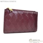 ショッピングヴェネタ ボッテガ ヴェネタ （BOTTEGA VENETA） イントレチャート スモール 二つ折り ファスナーウォレット 財布 749940 ボルドー（新品同様）中古