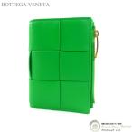 ボッテガ ヴェネタ （BOTTEGA VENETA） マキシイントレ カセット スモール 二つ折り ウォレット コンパクト 財布 パラキート（新品）
