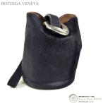 ボッテガ ヴェネタ （BOTTEGA VENETA） ドロップ スモール ハラコ バケット ショルダー バッグ ループストラップ付き 576804 NERO（中古）
