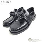 セリーヌ （CELINE） リボン ローファー シューズ 靴 #36 ブラック フィービー期（中古）