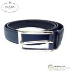  Prada (PRADA) ремень safia-no кожа 90cm темно-синий мужской ( б/у )