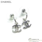  Chanel (CHANEL) здесь Mark CC Logo swing серьги серебряный ( б/у )