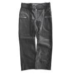  Christian Dior (Christian Dior) овечья кожа Biker брюки #38 черный 045A99AL005 одежда ( б/у )