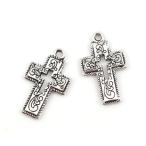 TT- metal очарование 2 шт упаковка 10 знак . Cross type аксессуары очарование аксессуары детали серьги серьги колье и т.п. 23mm×14mm
