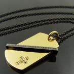 KENBLOOD ケンブラッド ドックタグ＆クロスストーンペンダント ネックレス ゴールド ブラック 【KP-244】【SilentMajority】【メンズ レディース・ユニセックス