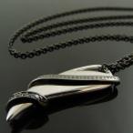 KENBLOOD ケンブラッド 勾玉＆スパイラルデザインペンダント ネックレス シルバー×ブラック 【KP-246】【SilentMajority】【メンズ レディース・ユニセックスモ