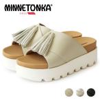 ショッピングミネトンカ Minnetonka ミネトンカ 正規品 23M06 タッセルボリュームサンダル レディース