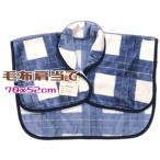 毛布肩当て ブルー フリーサイズ 洗える チェック 送料無料