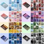 SANNIX 8冊 フレークシール コラージュ 素材 シール 400枚 手帳 ステッカー 花 シール 大量 ノート カレンダー スクラップブック