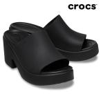 crocs クロックス 209408 Brooklyn Slide Heel ブルックリン スライド ヒール メンズ レディース サンダル カジュアル 厚底 靴
