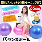 バランスボール 65cm フットポンプ付き ダイエット骨盤ヨガボール