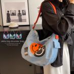 ショルダーバッグデニムバッグレディース2way斜め掛けホーボー小さめかわい...