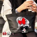 トートバック レディース ミニトート 大容量 ポケット マチ広 ハンドバッグ サングラスガール y2k