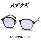 A.D.S.R. adsr солнцезащитные очки SATCHMO2sachimo2 01 (c) Shiny Black Silver / Blue Lens ADSRe-ti-esa-ru