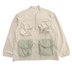 20aw WIND AND SEA WDS wing Dan si-UTILITY JACKET служебная программа жакет тянуть over M свет бежевый мужской б/у одежда б/у 