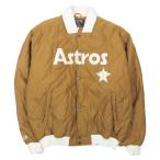  прекрасный товар COOPERSTOWN Cooper z Town majestic hyu- камень Astro z Logo стеганое полотно Bomber жакет Brown 3XL мужской б/у одежда б/у 