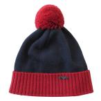  прекрасный товар Emporio Armani EMPORIO ARMANI вязаная шапка Beanie шляпа pompon Logo размер 24-36M темно-синий / красный Kids б/у одежда б/у 