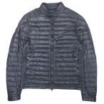  прекрасный товар MONCLER Moncler CASTEU овчина кожа down байкерская куртка кожа ягненка блузон внешний 1 чёрный черный мужской б/у одежда б/у 