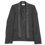  как новый 2017 SAINT LAURENT PARIS солнечный rolan Париж кнопка отсутствует шаль цвет smo- King жакет смокинг выполненный в строгом стиле 44 чёрный мужской б/у одежда б/у 