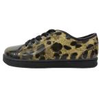 не использовался DOLCE&amp;GABBANA Dolce and Gabbana Kids ребенок обувь Leopard рисунок спортивные туфли обувь эмаль 31 желтый чёрный Kids б/у одежда б/у 