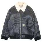  как новый Carhartt Carhartt Shepton Jacketshep тонн жакет блузон внешний Zip выше боа M чёрный черный мужской б/у одежда б/у 