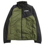  прекрасный товар adidas Adidas TERREX MT in sa рацион жакет блузон с хлопком спорт Logo L зеленый зеленый чёрный черный мужской б/у одежда б/у 