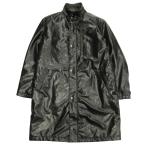 VERSACE SPORT Versace спорт 80's 90's искусственная кожа пальто жакет блузон Vintage 52 чёрный черный мужской б/у одежда б/у 