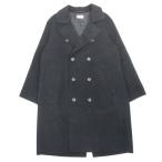  как новый ATONei тонн CASHMERE RIVER COAT кашемир Lee балка двойной Пальто Честерфилд жакет внешний 4 чёрный черный мужской б/у одежда б/у 